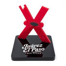 Load image into Gallery viewer, Monumento a la Mexicanidad “La X” Ciudad Juárez Acrylic Miniature Statue
