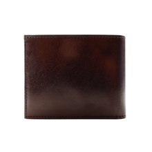 Load image into Gallery viewer, Sierra Italian Leather Billfold - Brown - Back
