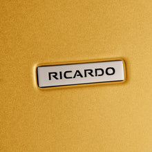 Load image into Gallery viewer, Close up to the Ricardo logo badge on the exterior. 
