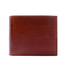 Load image into Gallery viewer, Sierra Italian Leather Billfold - Cognac - Front
