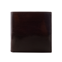 Load image into Gallery viewer, Sierra Italian Leather Hipster Wallet - Brown Front
