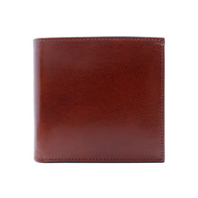 Load image into Gallery viewer, Sierra Italian Leather Hipster Wallet - Cognac - Front
