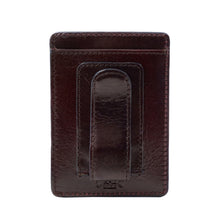 Load image into Gallery viewer, Sierra Italian Leather Money Clip Card Case - Brown
