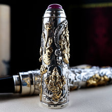 Load image into Gallery viewer, Caran d&#39;Ache Limited Edition Ganesh Fountain Pen Cap Close Up
