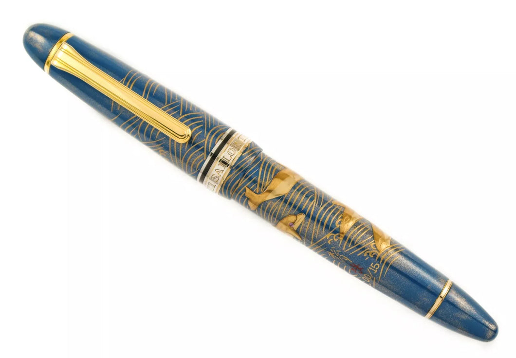 Classic Pens/ Sailor KOP LS9 Iruka Dansu (Dolphins) Fountain Pen - Artist Proof