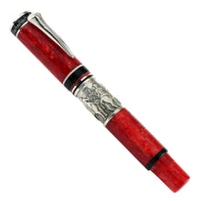 Load image into Gallery viewer, Side view of the fountain pen with the cap on. 
