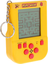 Load image into Gallery viewer, Angled front view of the Pac Man keychain handheld game.
