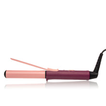Load image into Gallery viewer, Side view of the apricot plum hair curler. 
