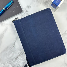 Load image into Gallery viewer, Girologio Denim 24 Zip Pen Case
