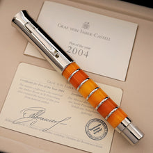 Load image into Gallery viewer, Graf von Faber-Castell pen with a certificate of authenticity on a beige background.
