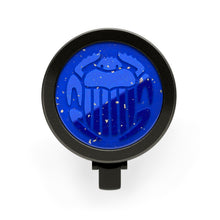 Load image into Gallery viewer, Close up to the top of the cap, showing the Lapis Lazuli beetle. 
