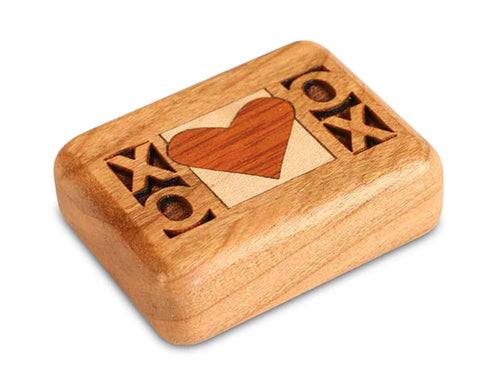 Top Angled View with Heart and XOXO Engraving