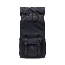 Load image into Gallery viewer, Front panel view of the backpack with the top flap folded back. 
