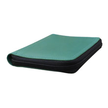 Load image into Gallery viewer, Angled view of the Serenity Aqua wallet. 
