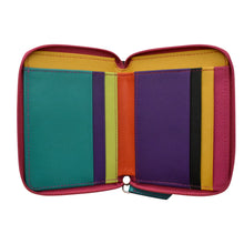 Load image into Gallery viewer, Interior view of the Black Brights wallet. 

