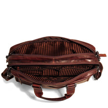 Load image into Gallery viewer, Angled interior view of the briefcase. it features organization pockets.
