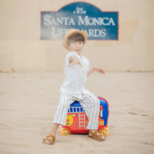 Load image into Gallery viewer, Fire Truck Kids Ride-on Carry-on Luggage
