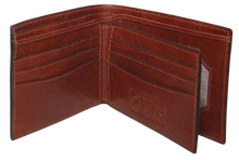 Load image into Gallery viewer, Interior view of the cognac wallet
