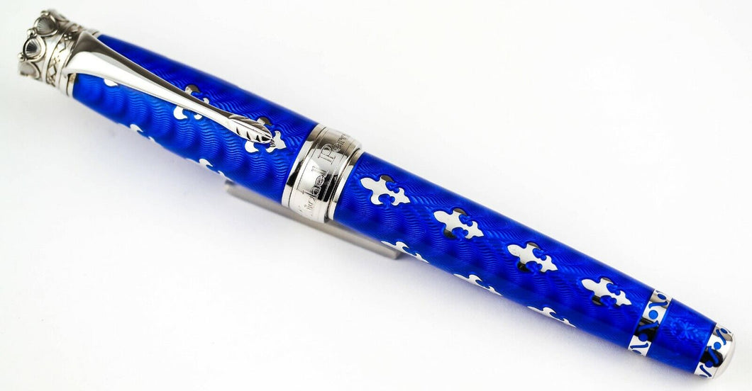 Michel Perchin Fleur-de-lis Blue LE Fountain Pen