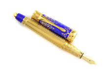 Load image into Gallery viewer, Michel Perchin Imperial 10th Anniversary Blue Vermeil Fountain Pen
