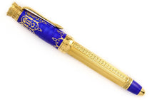 Load image into Gallery viewer, Michel Perchin Imperial 10th Anniversary Blue Vermeil Fountain Pen
