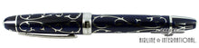 Load image into Gallery viewer, Michel Perchin Royal Blue Monogram Limited Edition Fountain Pen

