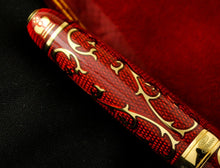 Load image into Gallery viewer, Michel Perchin Ruby Red Vermeil Monogram Limited Edition Fountain Pen
