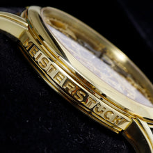 Load image into Gallery viewer, Close up to the side panel of the watch case, with engraved text, MEISTERSTUCK
