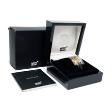 Load image into Gallery viewer, The watch arranged in the presentation box with the outer box and the service guide book.
