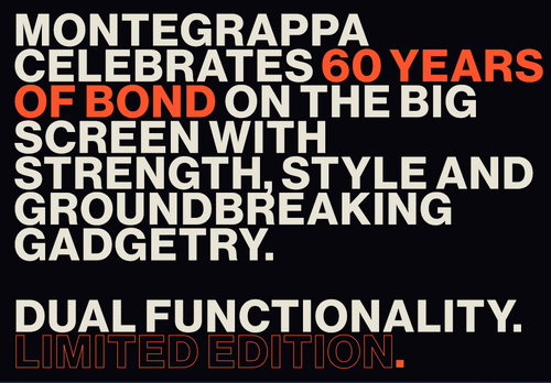 Montegrappa 007 Spymaster Duo Anniversary Edition Fountain Pen