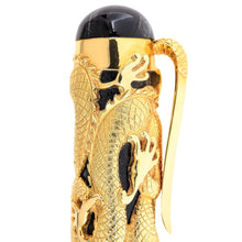 Load image into Gallery viewer, Montegrappa 1995 Dragon LE Gold &amp; Silver Fountain Pen set - Matching #09
