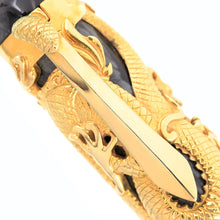 Load image into Gallery viewer, Montegrappa 1995 Dragon LE Gold &amp; Silver Fountain Pen set - Matching #09

