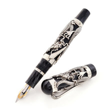 Load image into Gallery viewer, Montegrappa 1995 Dragon LE Gold &amp; Silver Fountain Pen set - Matching #09
