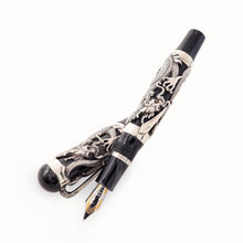 Load image into Gallery viewer, Montegrappa 1995 Dragon LE Gold &amp; Silver Fountain Pen set - Matching #09
