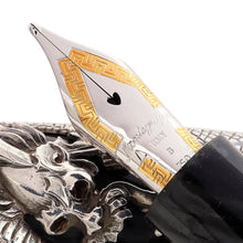 Load image into Gallery viewer, Montegrappa 1995 Dragon LE Gold &amp; Silver Fountain Pen set - Matching #09
