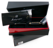 Load image into Gallery viewer, Montegrappa F1 Speed Limited Edition Podium Black Rollerball Pen contents and Packaging 
