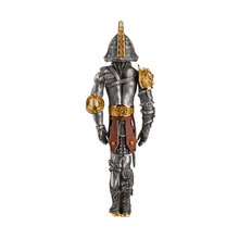 Load image into Gallery viewer, Montegrappa Warrior Series Gladiator Silver Fountain Pen
