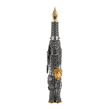 Load image into Gallery viewer, Montegrappa Warrior Series Gladiator Silver Fountain Pen
