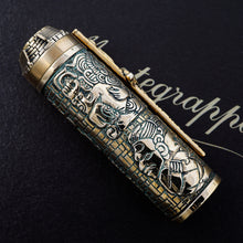 Load image into Gallery viewer, Montegrappa Ancient Mexican Civilization Mayan Calendar Bronze LE Rollerball Pen
