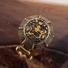 Load image into Gallery viewer, Montegrappa Ancient Mexican Civilization Mayan Calendar Bronze LE Rollerball Pen
