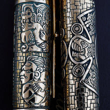 Load image into Gallery viewer, Montegrappa Ancient Mexican Civilization Mayan Calendar Bronze LE Rollerball Pen
