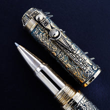 Load image into Gallery viewer, Montegrappa Ancient Mexican Civilization Mayan Calendar Bronze LE Rollerball Pen
