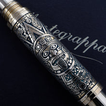 Load image into Gallery viewer, Montegrappa Ancient Mexican Civilization Mayan Calendar Bronze LE Rollerball Pen
