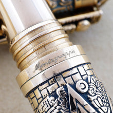 Load image into Gallery viewer, Montegrappa Ancient Mexican Civilization Mayan Calendar Bronze LE Rollerball Pen
