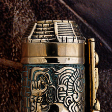 Load image into Gallery viewer, Montegrappa Ancient Mexican Civilization Mayan Calendar Bronze LE Rollerball Pen
