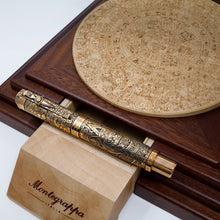 Load image into Gallery viewer, Montegrappa Ancient Mexican Civilization Mayan Calendar Bronze LE Rollerball Pen
