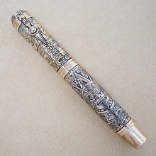 Load image into Gallery viewer, Montegrappa Ancient Mexican Civilization Mayan Calendar Bronze LE Rollerball Pen
