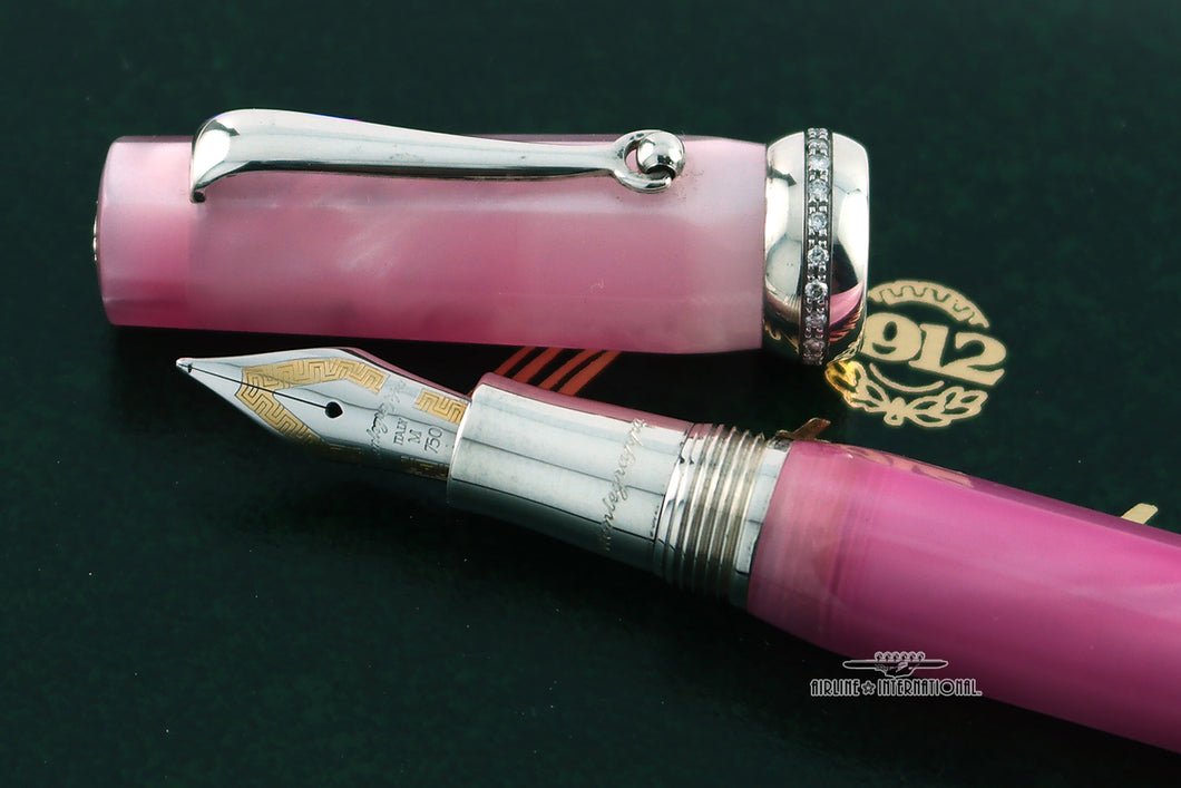 Montegrappa Diamond Micra Pink Fountain Pen - Medium Nib - LAST ONE!