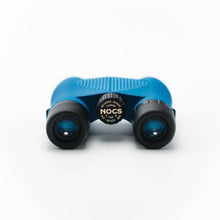 Load image into Gallery viewer, Front view of the blue binoculars with black accents.
