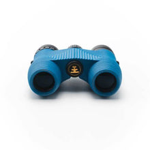 Load image into Gallery viewer, Back view of the blue binoculars on a white background. 
